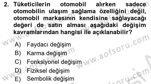Tanıtım Ve Pazarlama Dersi 2021 - 2022 Yılı (Final) Dönem Sonu Sınav Soruları 2. Soru