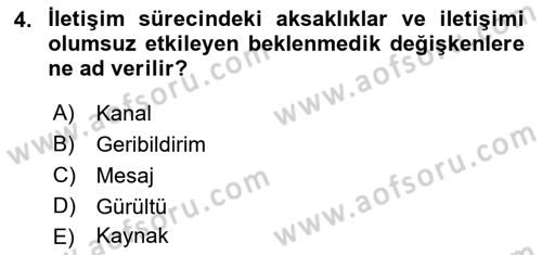 Tanıtım Ve Pazarlama Dersi 2021 - 2022 Yılı (Final) Dönem Sonu Sınav Soruları 4. Soru