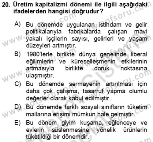 Tanıtım Ve Pazarlama Dersi 2022 - 2023 Yılı (Vize) Ara Sınavı 20. Soru