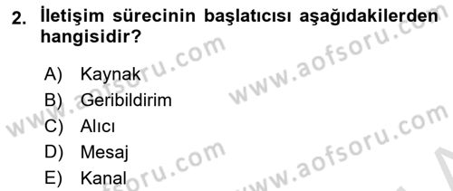 Tanıtım Ve Pazarlama Dersi 2023 - 2024 Yılı (Final) Dönem Sonu Sınav Soruları 2. Soru