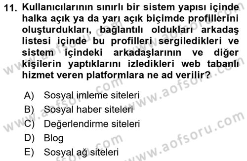 Tanıtım Ve Pazarlama Dersi 2024 - 2025 Yılı Yaz Okulu Sınav Soruları 11. Soru