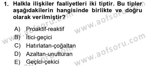 Pazarlama İletişimi Dersi 2016 - 2017 Yılı (Vize) Ara Sınav Soruları 1. Soru