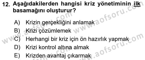 Pazarlama İletişimi Dersi 2016 - 2017 Yılı (Vize) Ara Sınav Soruları 12. Soru