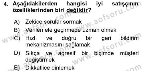 Pazarlama İletişimi Dersi 2016 - 2017 Yılı (Final) Dönem Sonu Sınav Soruları 4. Soru