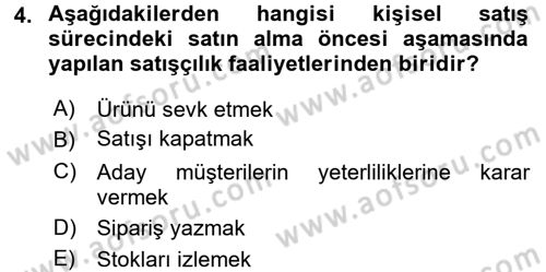 Pazarlama İletişimi Dersi 2017 - 2018 Yılı 3 Ders Sınav Soruları 4. Soru