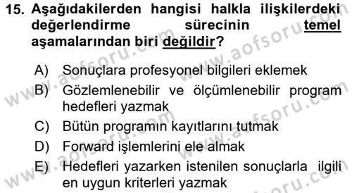 Pazarlama İletişimi Dersi 2017 - 2018 Yılı (Vize) Ara Sınav Soruları 15. Soru