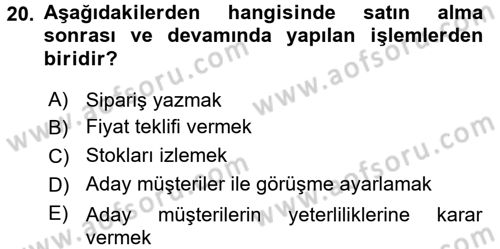 Pazarlama İletişimi Dersi 2017 - 2018 Yılı (Vize) Ara Sınav Soruları 20. Soru