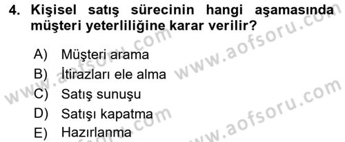 Pazarlama İletişimi Dersi 2018 - 2019 Yılı (Final) Dönem Sonu Sınav Soruları 4. Soru