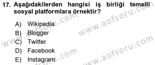 Pazarlama İletişimi Dersi 2022 - 2023 Yılı Yaz Okulu Sınav Soruları 17. Soru