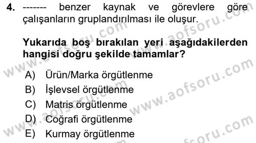 Pazarlama İletişimi Dersi 2023 - 2024 Yılı Yaz Okulu Sınav Soruları 4. Soru