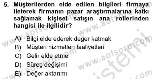 Pazarlama İletişimi Dersi 2024 - 2025 Yılı (Final) Dönem Sonu Sınav Soruları 5. Soru