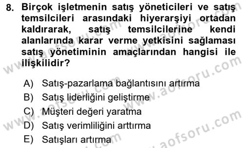 Pazarlama İletişimi Dersi 2024 - 2025 Yılı (Final) Dönem Sonu Sınav Soruları 8. Soru