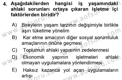Pazarlama İletişimi Dersi 2024 - 2025 Yılı Yaz Okulu Sınav Soruları 4. Soru