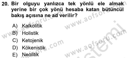 İnternet Ve Mobil Pazarlama Dersi 2017 - 2018 Yılı (Vize) Ara Sınav Soruları 20. Soru