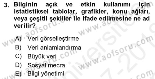 İnternet Ve Mobil Pazarlama Dersi 2017 - 2018 Yılı (Final) Dönem Sonu Sınav Soruları 3. Soru