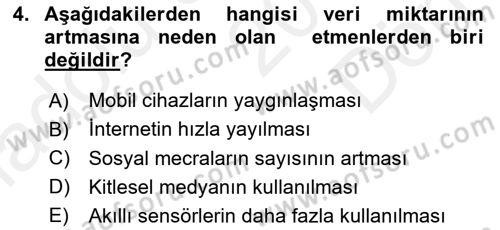 İnternet Ve Mobil Pazarlama Dersi 2017 - 2018 Yılı (Final) Dönem Sonu Sınav Soruları 4. Soru