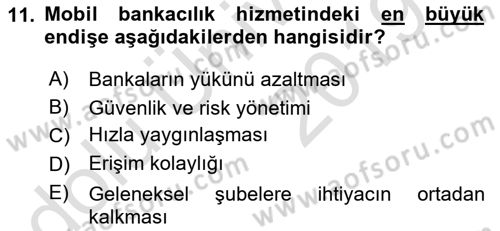 İnternet Ve Mobil Pazarlama Dersi 2018 - 2019 Yılı 3 Ders Sınav Soruları 11. Soru