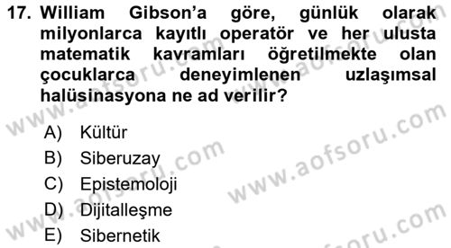 İnternet Ve Mobil Pazarlama Dersi 2018 - 2019 Yılı (Vize) Ara Sınav Soruları 17. Soru