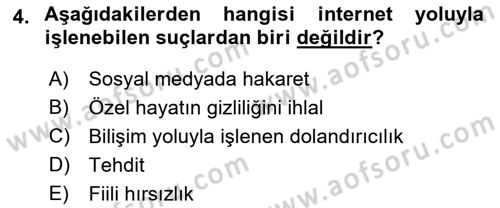 İnternet Ve Mobil Pazarlama Dersi 2018 - 2019 Yılı (Final) Dönem Sonu Sınav Soruları 4. Soru