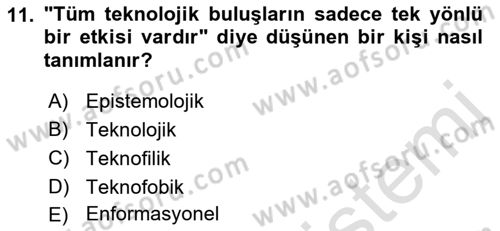 İnternet Ve Mobil Pazarlama Dersi 2019 - 2020 Yılı (Vize) Ara Sınav Soruları 11. Soru
