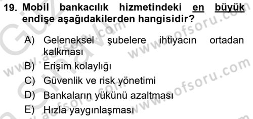 İnternet Ve Mobil Pazarlama Dersi 2019 - 2020 Yılı (Vize) Ara Sınav Soruları 19. Soru