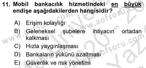 İnternet Ve Mobil Pazarlama Dersi 2020 - 2021 Yılı Yaz Okulu Sınav Soruları 11. Soru