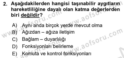 İnternet Ve Mobil Pazarlama Dersi 2021 - 2022 Yılı (Vize) Ara Sınav Soruları 2. Soru