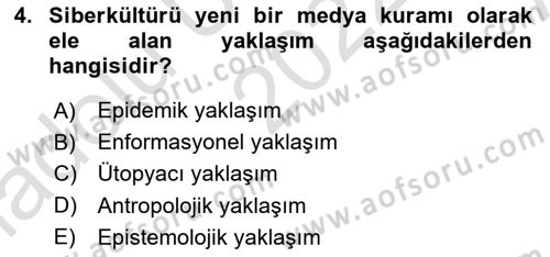 İnternet Ve Mobil Pazarlama Dersi 2022 - 2023 Yılı (Vize) Ara Sınav Soruları 4. Soru