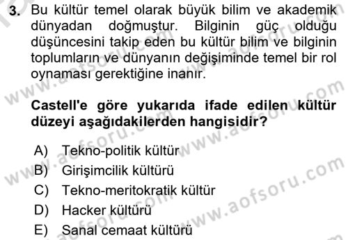 İnternet Ve Mobil Pazarlama Dersi 2022 - 2023 Yılı (Final) Dönem Sonu Sınav Soruları 3. Soru