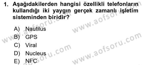 İnternet Ve Mobil Pazarlama Dersi 2023 - 2024 Yılı (Final) Dönem Sonu Sınav Soruları 1. Soru