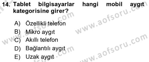 İnternet Ve Mobil Pazarlama Dersi 2024 - 2025 Yılı (Vize) Ara Sınav Soruları 14. Soru