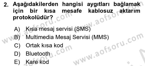İnternet Ve Mobil Pazarlama Dersi 2024 - 2025 Yılı (Vize) Ara Sınav Soruları 2. Soru