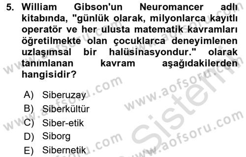 İnternet Ve Mobil Pazarlama Dersi 2024 - 2025 Yılı (Vize) Ara Sınav Soruları 5. Soru