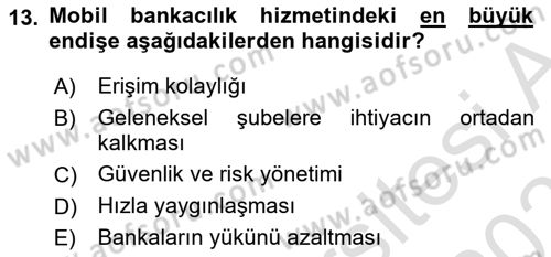 İnternet Ve Mobil Pazarlama Dersi 2025 - 2026 Yılı (Vize) Ara Sınav Soruları 13. Soru