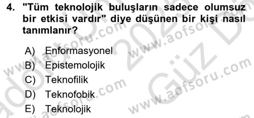 İnternet Ve Mobil Pazarlama Dersi 2025 - 2026 Yılı (Vize) Ara Sınav Soruları 4. Soru