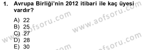 Küresel Pazarlama Dersi 2012 - 2013 Yılı (Vize) Ara Sınav Soruları 1. Soru