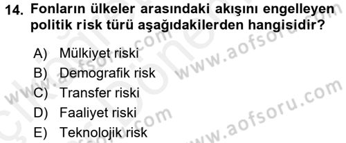 Küresel Pazarlama Dersi 2015 - 2016 Yılı (Vize) Ara Sınav Soruları 14. Soru