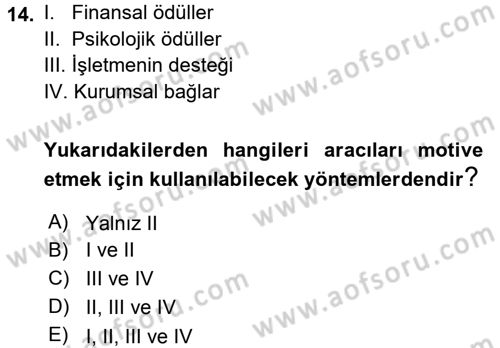 Küresel Pazarlama Dersi 2016 - 2017 Yılı 3 Ders Sınav Soruları 14. Soru