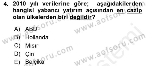 Küresel Pazarlama Dersi 2017 - 2018 Yılı (Vize) Ara Sınavı 4. Soru