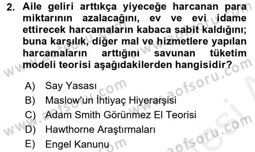 Küresel Pazarlama Dersi 2017 - 2018 Yılı (Final) Dönem Sonu Sınav Soruları 2. Soru