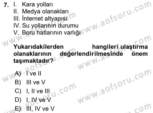Küresel Pazarlama Dersi 2021 - 2022 Yılı (Vize) Ara Sınav Soruları 7. Soru