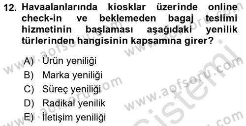 Küresel Pazarlama Dersi 2021 - 2022 Yılı Yaz Okulu Sınav Soruları 12. Soru