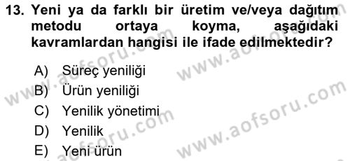 Küresel Pazarlama Dersi 2023 - 2024 Yılı Yaz Okulu Sınav Soruları 13. Soru