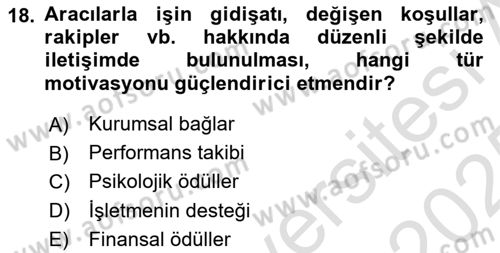 Küresel Pazarlama Dersi 2024 - 2025 Yılı Yaz Okulu Sınav Soruları 18. Soru