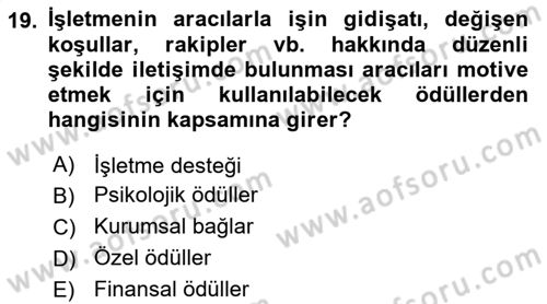 Küresel Pazarlama Dersi 2025 - 2026 Yılı Yaz Okulu Sınav Soruları 19. Soru