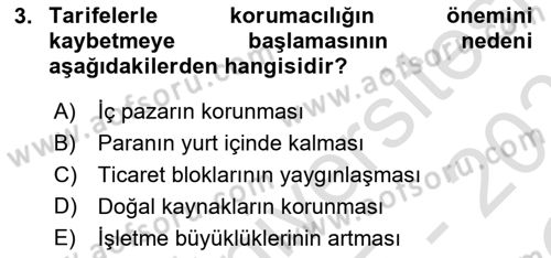 Küresel Pazarlama Dersi 2025 - 2026 Yılı Yaz Okulu Sınav Soruları 3. Soru
