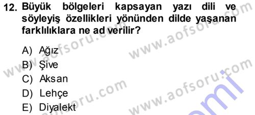 Radyo ve Televizyon Programcılığının Temel Kavramları Dersi 2013 - 2014 Yılı (Final) Dönem Sonu Sınav Soruları 12. Soru