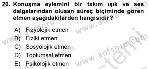 Radyo ve Televizyon Programcılığının Temel Kavramları Dersi 2023 - 2024 Yılı Yaz Okulu Sınav Soruları 20. Soru