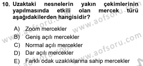 Radyo ve Televizyonda Program Yapımı Dersi 2018 - 2019 Yılı Yaz Okulu Sınav Soruları 10. Soru