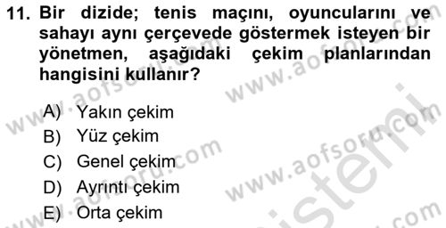 Radyo ve Televizyonda Program Yapımı Dersi 2020 - 2021 Yılı Yaz Okulu Sınav Soruları 11. Soru